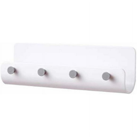 Wall Mounted Mail Holder and Key Holder Letter Filing Wall Mounted Key Holder Mail Holder Wall Mounted Key Holder for Key Storage Mail Wall Mounted Magazine Holder with 4 Hooks (Wh