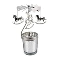 thumbnail image 3 of GUOOL 2Pieces Romantic Rotary Candle Holder Tea Light Holder for Christmas Restaurant StyleM, 3 of 9