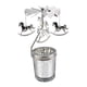 thumbnail image 3 of 3x Candelabro giratorio Candelabro Caballo y copo de nieve y flores, 3 of 7