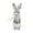 White, variant on CuiLiyq Mosaic Glass Bunny Easter Decorations, Decorative Disco Rabbit Sculptures for Easter Centerpieces, Spring Tabletop and Shelf Decor, Home Decoration Seasonal Gift (Blue)