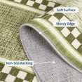thumbnail image 7 of Checkered Area Rug 6x9, No Slip Washable Rug, Modern Bedroom Rug Under Bed Ultra Carpet, Low-Pile Rugs for Living Room Bedroom Dining Room, Green, 7 of 7