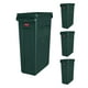 thumbnail image 1 of Bote de basura Rubbermaid Commercial Slim Jim, 23 L, verde (paquete de 4), 1 of 6