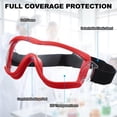 thumbnail image 4 of Uxcell Safety Glasses, Anti-Fog Goggles Protective Scratch Resistant Clear Lens Work Outdoor Eye Protection Red, 4 of 7