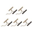thumbnail image 1 of Unique Bargains 10Set Ribbon Crimp Clamp Ends Lobster Claw Clasps & Chain 35mm Bronze Tone for DIY, 1 of 7