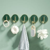 No Punching Green Hooks, Dormitory Miscellaneous Items Hanger, Jewelry Hanging Rack, Wall Mounted Bathroom Clothes Holder, Adhesive Wall Racks, Space-Saving, Strong Bearing Capacity, Multi-Purpose