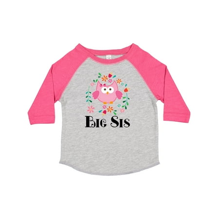 

Inktastic Big Sis Girls Sister Announcement Gift Toddler Toddler Girl T-Shirt