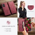 thumbnail image 6 of Wallet Case for Samsung Galaxy A73 5G,Magnetic Protect PU Leather Flip Case with Card Holders RFID Blocking Kickstand Shockproof Protection Cover for Samsung Galaxy A73 5G (Red), 6 of 18