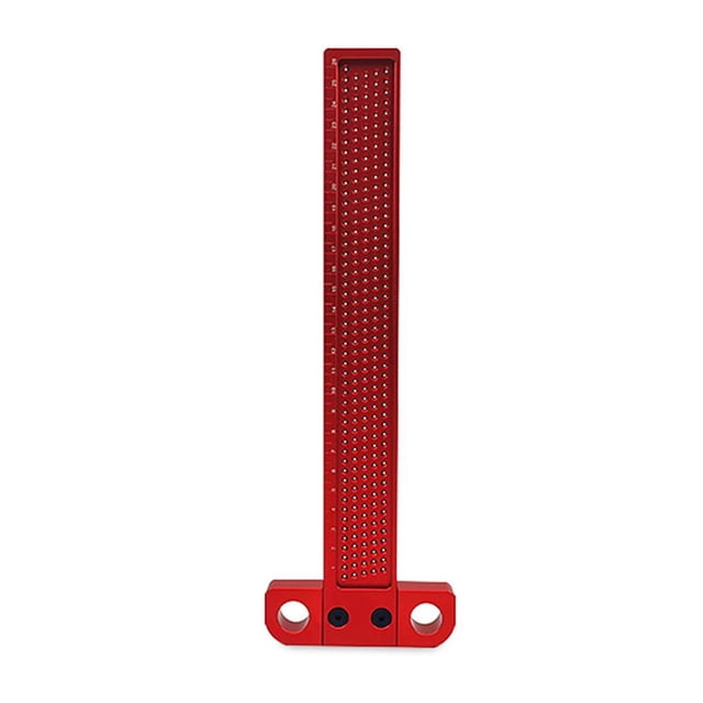 Carpintería Scribe T100/T160/T260 T-Type Ruler Hole Scribe Gauge Aluminio Pies Cruzados Carpintería Herramienta Tachada Herramienta De Medición