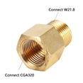 thumbnail image 1 of Adaptador de tanque C, adaptador de tanque de cilindro de CO2 W21.8 Adaptador de tanque de latón Aspecto llamativo, 1 of 9