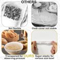 thumbnail image 4 of NOGIS Sourdough Bread Baking Supplies Bowl Covers for Bread Proofing Basket, Sourdough Starter Kit Accessories Shower Caps for Sourdough Bread Reusable Plastic Bowl Covers (100 pieces), 4 of 7