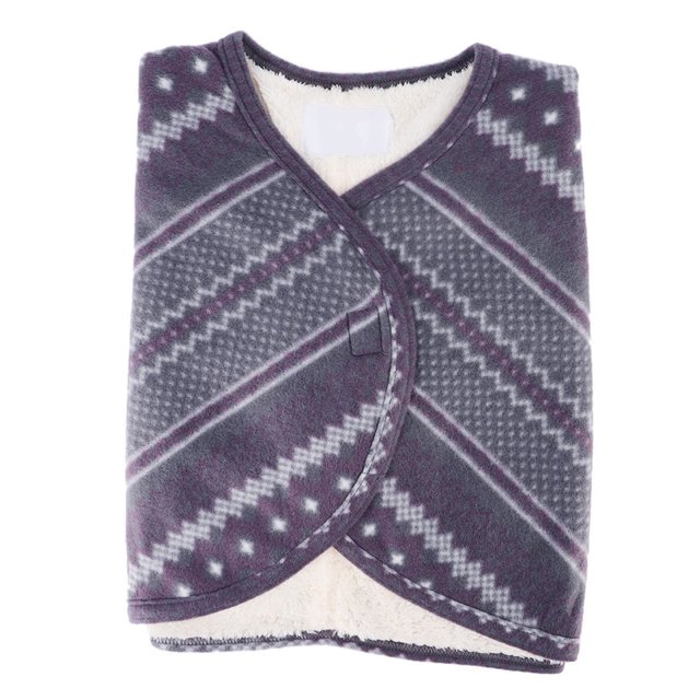 Capa de hombro cálida de felpa de doble cara, chal protector de hombro para personas mayores para invierno