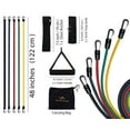thumbnail image 3 of Wacces Resistance Band Set with Door Anchor, Ankle Strap, Exercise Chart & Resistance Band Carrying Case, 11 Piece, 3 of 7