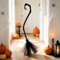 thumbnail image 6 of 38.2 Inch Witch Broom with Ribbon, Halloween Decoration Party Favor Photo Booth Accessories, 6 of 6