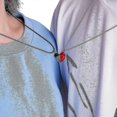 thumbnail image 4 of Solid Black Couple's Magnetic Attraction Necklace, 4 of 5