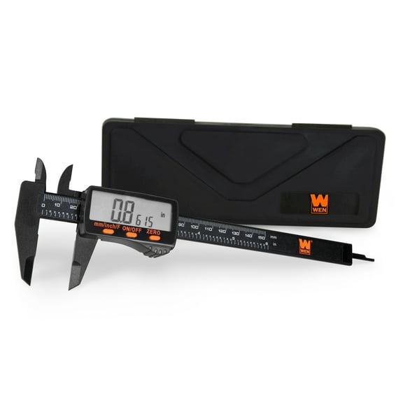 WEN Electronic 6.1-Inch Digital Caliper with LCD Readout and Storage Case