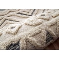 thumbnail image 4 of 6â€™ Round Cream Modern Geometric Area Rug, 4 of 8