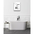 thumbnail image 5 of Funny Bathroom Wall Art Decor, Black and White Toilet Paper Wall Art, Waterproof Wood Framed Canvas Wall Art, Downstairs Toilet Humor Abstract Prints, 12x16in Pictures 1 Pack, 5 of 6