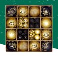 thumbnail image 3 of 44 Uds. Bolas decorativas redondas de Navidad decorativas ligeras para árbol de Navidad, 3 of 7