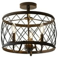 thumbnail image 4 of JONATHAN Y Eleanor 15" 3-Light Metal LED Semi Flush Mount Ceiling Light, Oil Rubbed Bronze, JYL9037B, 4 of 7