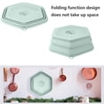 thumbnail image 7 of 2 PCS Vented Collapsible Microwave Splatter Proof Food Plate Cover with Grip Handle, Dishwasher-Safe Microwave Splatter Lid Guard with Steam Vents, BPA-Free Silicone, 10.5" Round - Green, 7 of 7