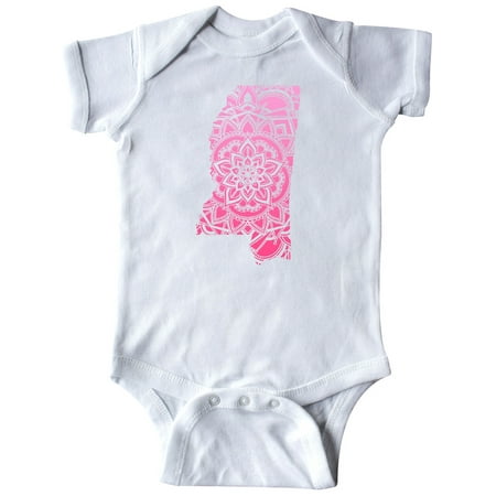 

Inktastic Mississippi Silhouette Mandala Gift Baby Boy or Baby Girl Bodysuit