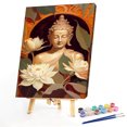 thumbnail image 2 of Kit de pintura por números DIY Buda mano aceite arte imagen artesanía hogar pared decoración (4) FLhrweasw Nuevo, 2 of 9