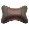 thumbnail image 1 of Almohadas Btafrte para Coche Reposacabezas Cuero PU Alivio del Dolor Negro, 1 of 9