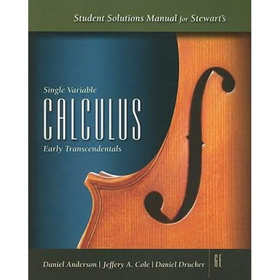 Pre-Owned Student Solutions Manual for Stewart's Single Variable Calculus: Early Transcendentals (Paperback) 0495012408 9780495012405