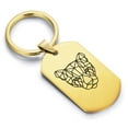 thumbnail image 1 of Stainless Steel Geometric Polygon Puma Animal Dog Tag Keychain Circle Ring, 1 of 2