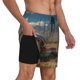 thumbnail image 2 of Fotbe Deserted Classic Car Landscape Traje de Baño para Hombre – Shorts de Natación de Secado Rápido con Forro y Bolsillos-XX-Large, 2 of 6