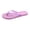 Purple, variant on Women’s Thin Strap Glossy Flip Flops, Casual Minimalist Thong Sandals, Lightweight Summer Beach Slippers in Bright Colors
