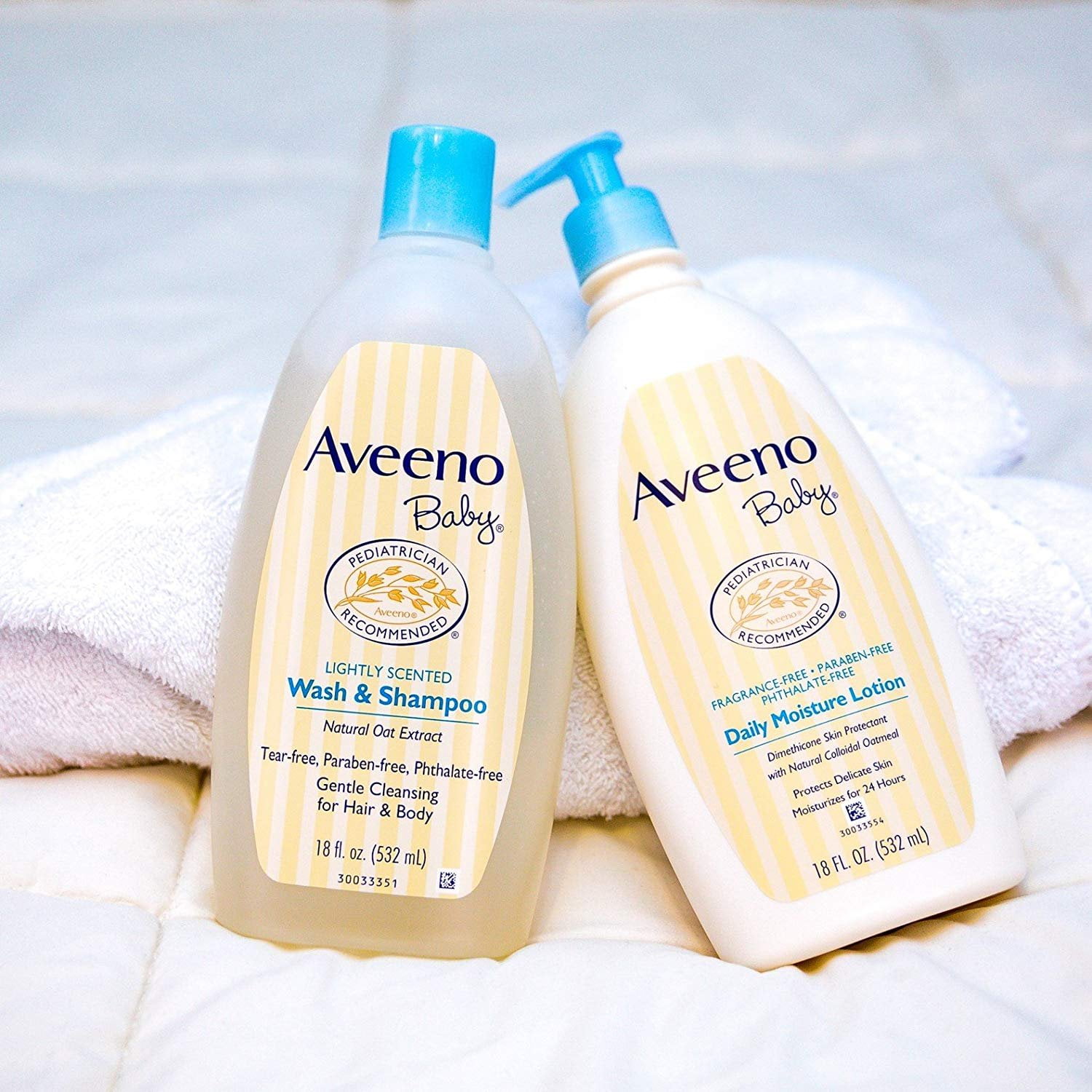 Aveeno Baby Wash & Shampoo Lightly Scented -- 8 fl oz - Vitacost