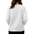 thumbnail image 5 of Hxshgdsn Womens Maternity Clothes Long Sleeves Crew Neck Pregnancy Sweatshirts Funny Tops With Graphic Printed White L, 5 of 6