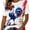 blue, white, red, variant on Womenโs France Soccer Jersey, Camiseta De Francia, French Rooster Flag Print Short Sleeve Fan Football Tee, Slim Fit Breathable Casual Game Day T-Shirt Plus for Adult Ladies