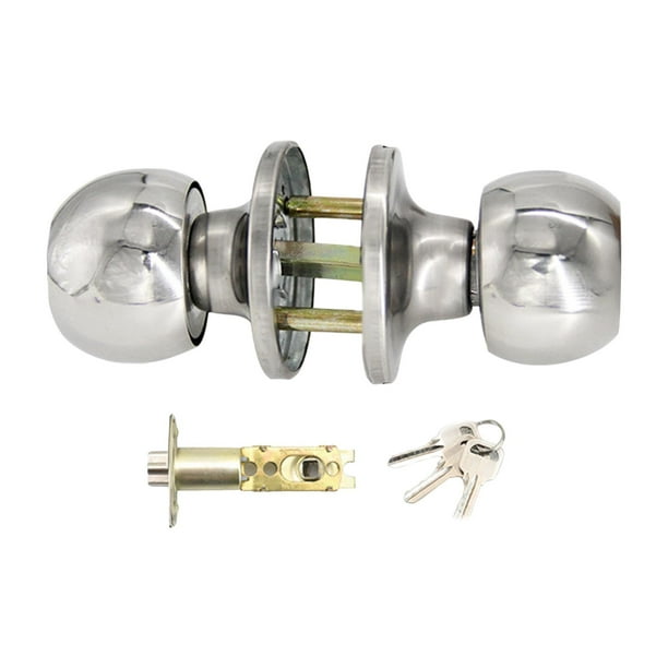 Perilla de puerta de bola portátil para interiores y exteriores, cerradura de puerta de manejo cómodo para para 25 a 45 mm