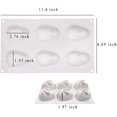 thumbnail image 3 of 3D Easter Rabbit Bunny Silicone Mold Diy Baking Moulds Bakeware Trays Tool Cake Topper Decorative Cooking Supplies For Chocolate Fondant Candy Candies Ice, White (6 Cavity), 3 of 6