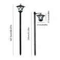 thumbnail image 3 of Darzheoy 51" Solar Lamp Post Lights, Pole Lights Outdoor Waterproof, Decorative Floor Lamp Vintage for Patio, Garden, Backyard, Pathway, Front/Back Door, 3 of 9