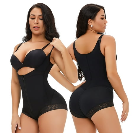

Garteder Shapewear for Women Waist Trainer Tummy Control Fajas Colombianas Body Shaper Zipper and Buckle Open Bust Bodysuit Corset Cincher