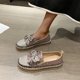 thumbnail image 4 of Amzcrzy Zapatos de mujer,Zapatos de mujer,Zapatillas de mujer, Zapatos planos de corte bajo para mujer, con lazo, de moda, con un solo pedal. Sandalias Mujer Zapatillas De Casa, 4 of 7
