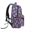 thumbnail image 3 of Fotbe flower Skull leaf colorful Pattern Casual Backpack for School, Travel, and Outdoor Activities - Durable, Lightweight, and Comfortable, 3 of 5
