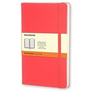 Moleskine Classic Hard Cover Notebook Ruled Red Large (5 x 8.25)