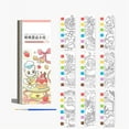 thumbnail image 4 of Plertrvy 7.5X3.1X0.8In Watercolor Coloring Book For Adults, Watercolor Coloring Book For Boys and Girls, Portable Painting Set, Small Watercolor Pad, Pocket-Sized Watercolor Book-C Clearance!, 4 of 9
