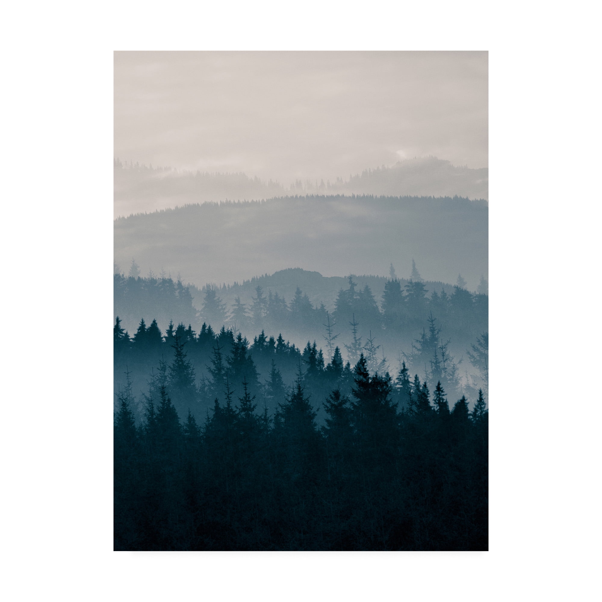 Blue Mountain Landscape Framed Canvas Print, 18 x 24 inches
