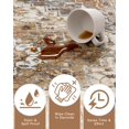 thumbnail image 4 of 2'x6' Runner Rug for Hallway Floor, Yamaziot Rug Carpet Runner with Rubber Backing, Washable Non Slip Rug Runner Vintage Mat for Bedroom, Laundry, Taupe, 4 of 5