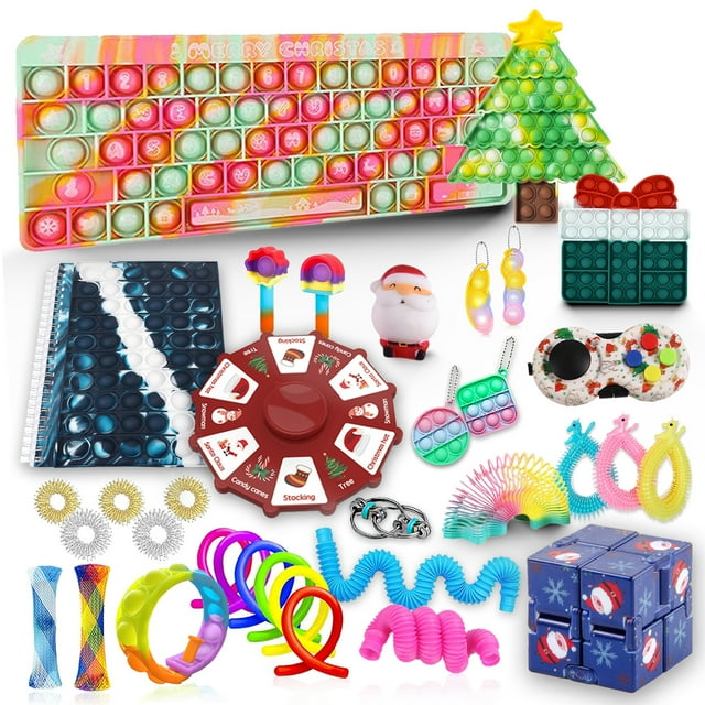 TheFound 35/36 Pcs Fidget Toy Pack Anti-anxiety Tool Set Chain Pendant