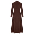 thumbnail image 6 of Xdegoge Long Sleeve Button Front Maxi Dress for Women, High Waist Pockets Patchwork Boho Dresses, 6 of 6