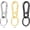 3pcs Keyring Assorted, variant on CooBigo 4Pack Small Keychain Rings, Metal Key Carabiner Clip, Mini EDC Key Ring Chain Holder Organizer for Purse Charm Hook, Car Keychain, Paracord Keychain Lanyard, Men and Women Key Fob (Gun Black)