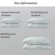 thumbnail image 4 of Pillows HOXXME, espuma viscoelástica, tamaño king, gel firme, paquete de 2, 4 of 8
