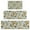 Pioneer Flower Floral-1, variant on Pioneer Flower Floral Print Pattern Kitchen Rugs Sets Of 3,Kitchen Runner Rugs Non Skid Washable,Decorative Kitchen Floor Mats for Kitchen,Sink,Laundry,17"x30" 17"x47" 17"x59"