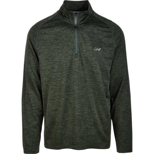 Greg Norman Camiseta básica texturizada para hombre, verde, extragrande Greg Norman Camiseta básica